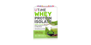 อาหารเสริม เวย์โปรตีนไอโซเลท รสชาเขียวถั่วแดง (U-TIME Brand)
